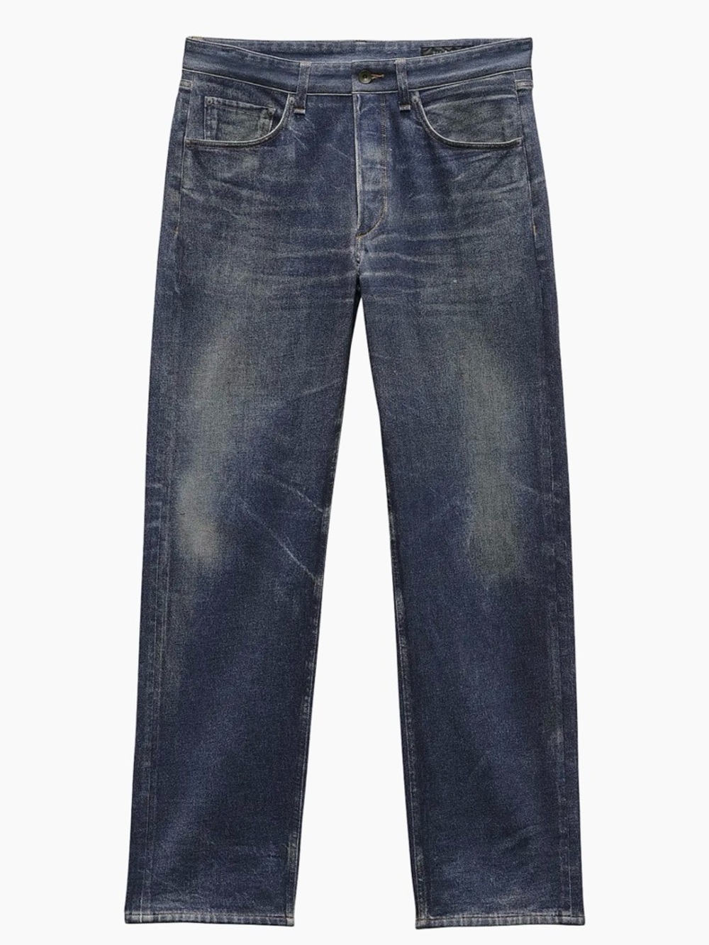 Rag & Bone Miramar Denim Straight-Leg Sweatpants